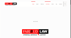 Desktop Screenshot of farjoudlaw.com