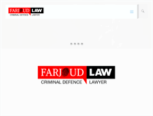 Tablet Screenshot of farjoudlaw.com
